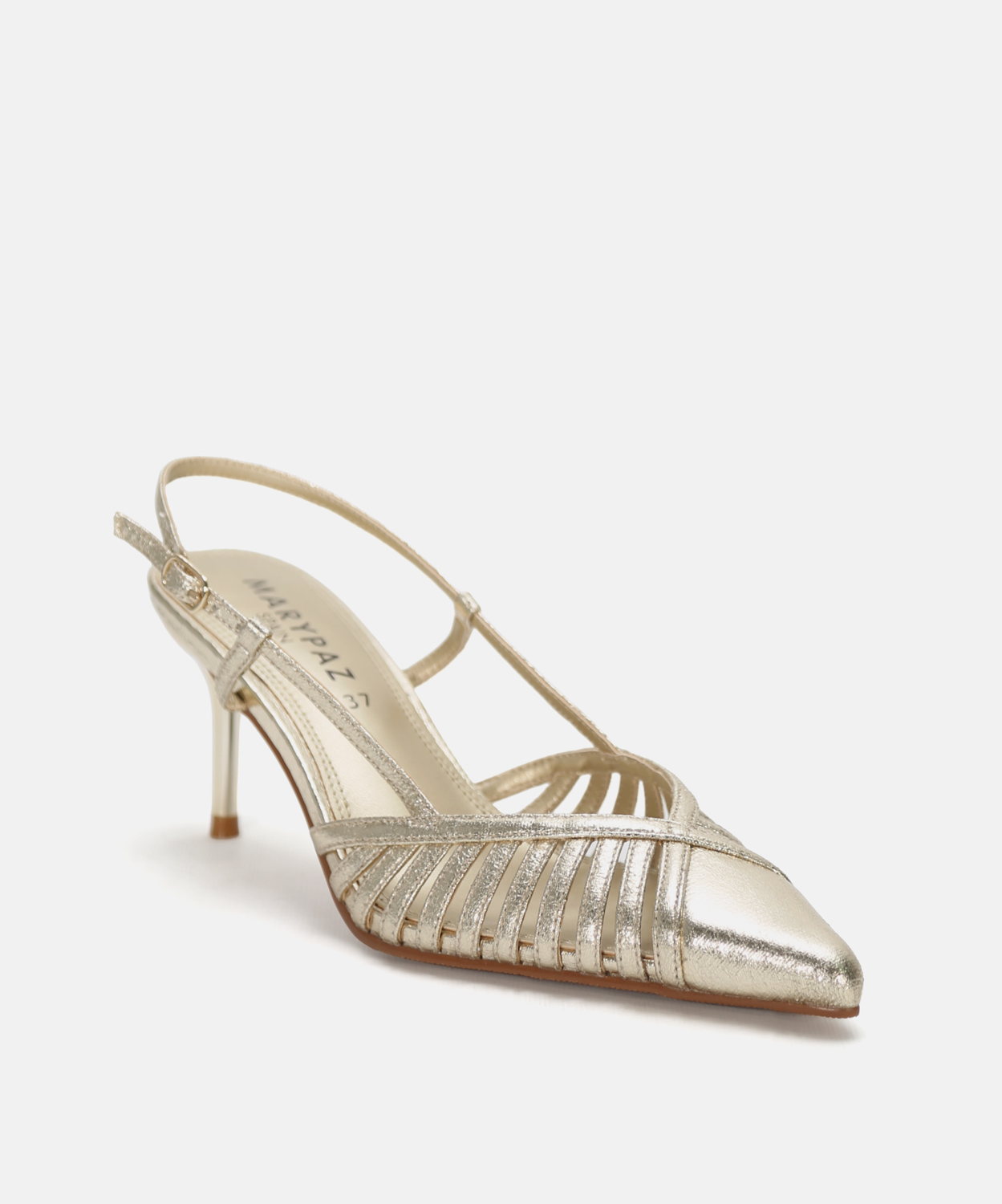 Zapato tac&oacute;n fino tiras image number null